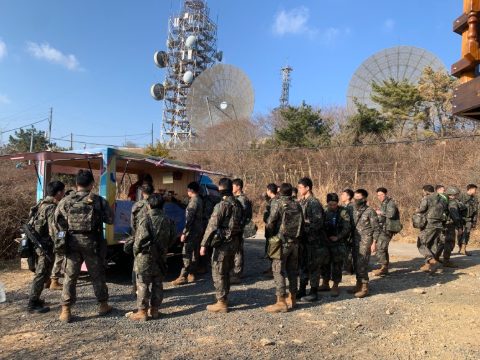 53사단 혹한기 훈련 용사들 위로 사역