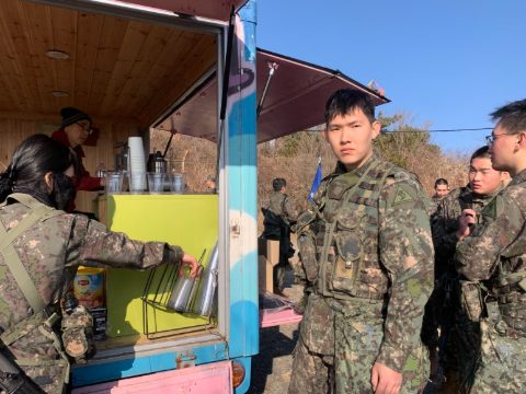53사단 혹한기 훈련 용사들 위로 사역