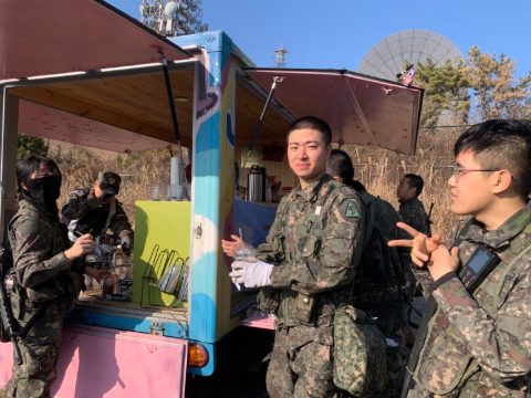 53사단 혹한기 훈련 용사들 위로 사역