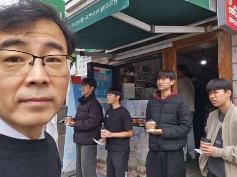 토요 핸드드립커피 전도 스케치-3월 1일