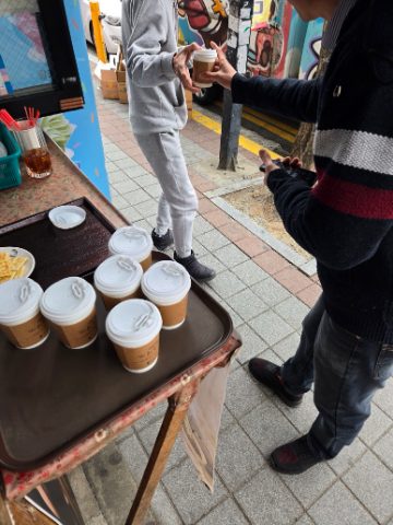 토요 핸드드립 커피 전도 스케치-3월 8일