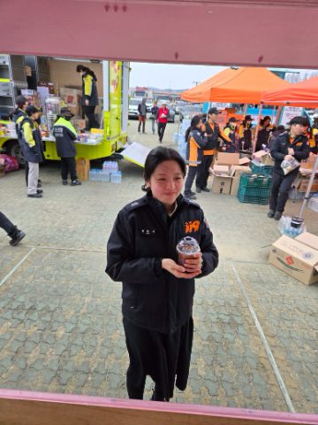 경북 안동 소방본부 커피와 음료 섬김 사역