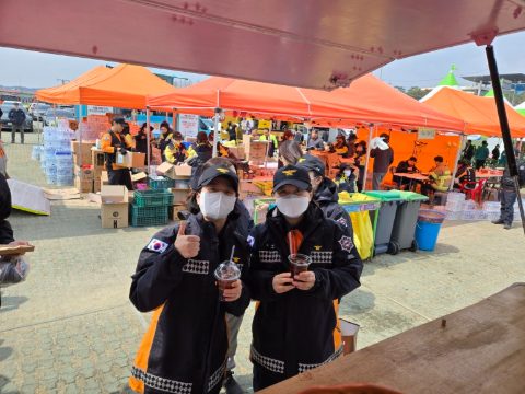경북 안동 소방본부 커피와 음료 섬김 사역