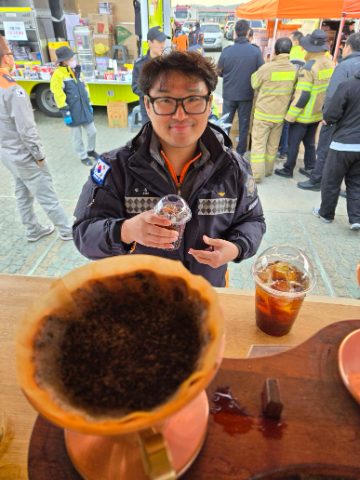 경북 안동 소방본부 커피와 음료 섬김 사역