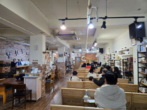 토요 핸드드립커피 전도 스케치-4월 5일