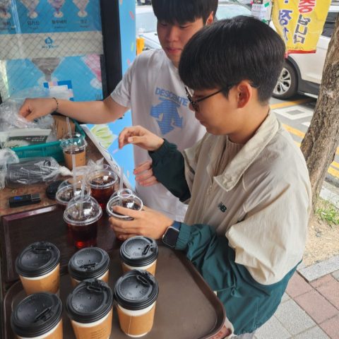 토요 핸드드립커피 전도 스케치-4월 5일