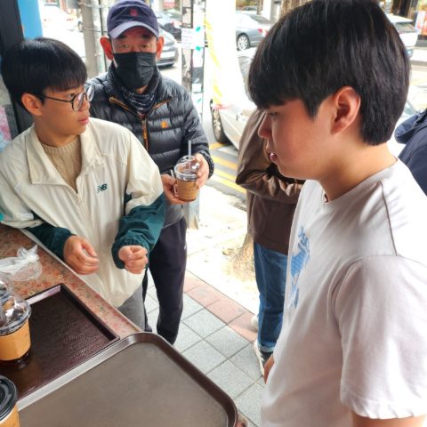 토요 핸드드립커피 전도 스케치-4월 5일