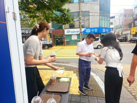 cbmc 달리지회 & 스포츠인지회 1년주 감사회 및 핸드드립 커피전도 스케치