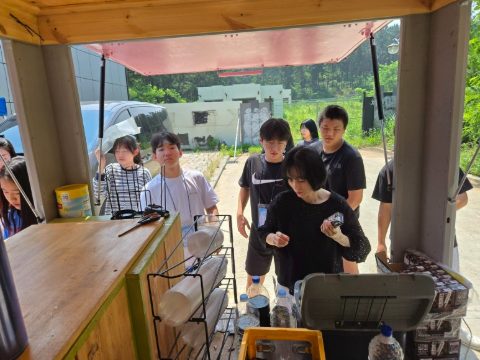 하늘꿈연동교회 중고청 수련회 커피트럭 사역