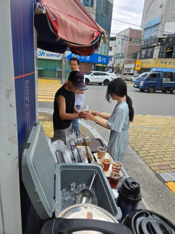 토요 핸드드립 커피 전도 스케치-8월 9일