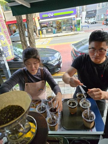 토요 핸드드립 커피 전도 스케치-10월 25일