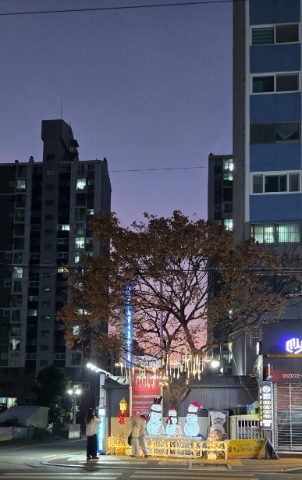 크리스마스 성탄 트리 스케치