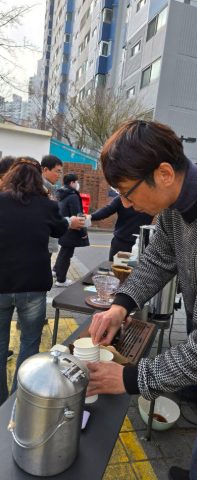 토요 핸드드립 커피전도 스케치-1월 10일