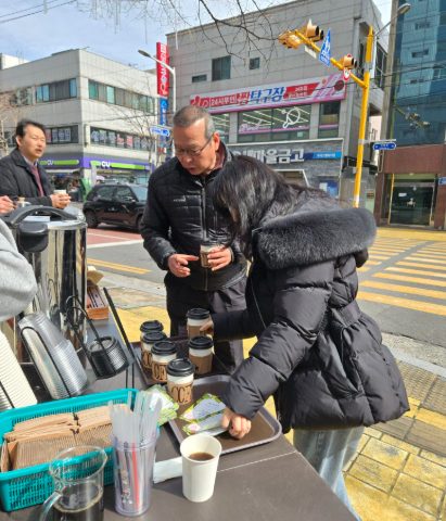 토요 핸드드립 커피 전도 스케치-3월 7일