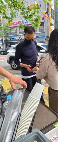 토요 핸드드립 커피 전도 스케치-4월 18일