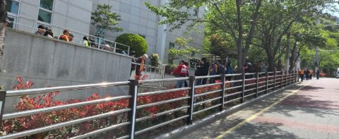 부산 시각장애인 건강 걷기 대회 사역