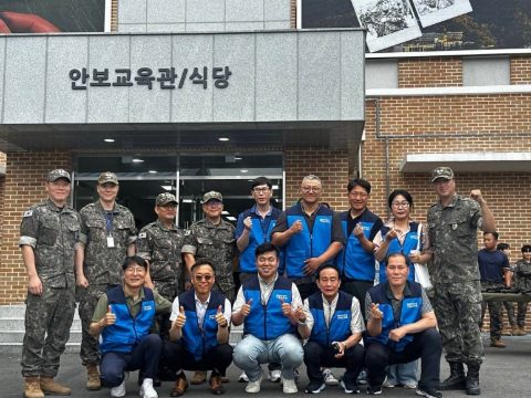 청량IC 예비군훈련부대 지저스커피트럭 사역