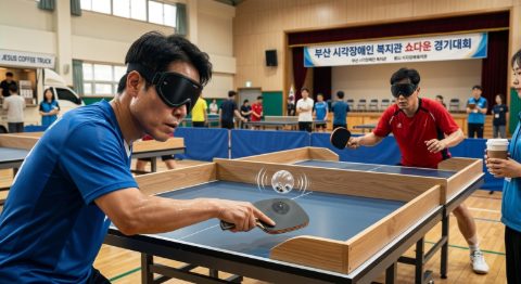 부산 시각장애인 복지관, '지저스커피트럭'으로 전한 그리스도의 사랑